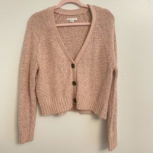 American Eagle pink cardigan